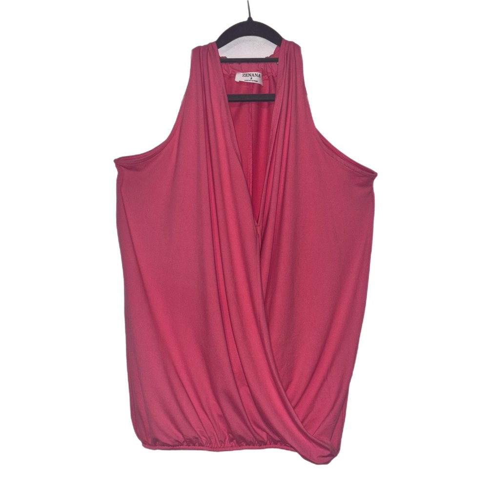 Zenana Outfitters Desert Rose Sleeveless Blouse
